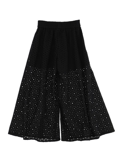 Monnalisa - Broderie anglaise lace trousers