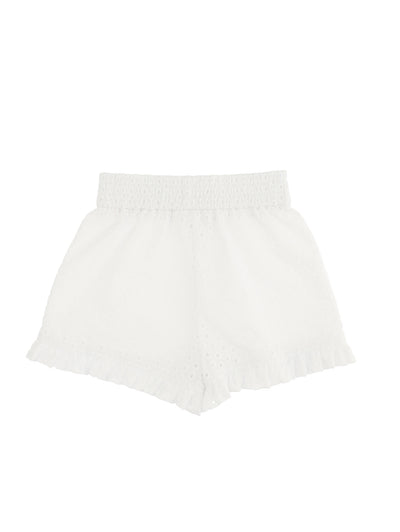 Monnalisa - Polka dot lace shorts