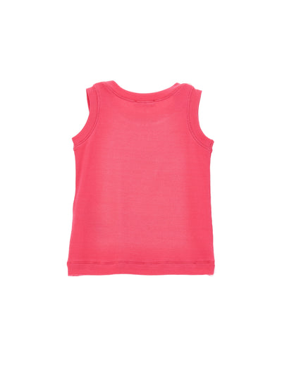 Monnalisa - Ribbed viscose tank top