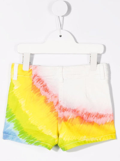 Stella McCartney Kids - Rainbow-print denim shorts