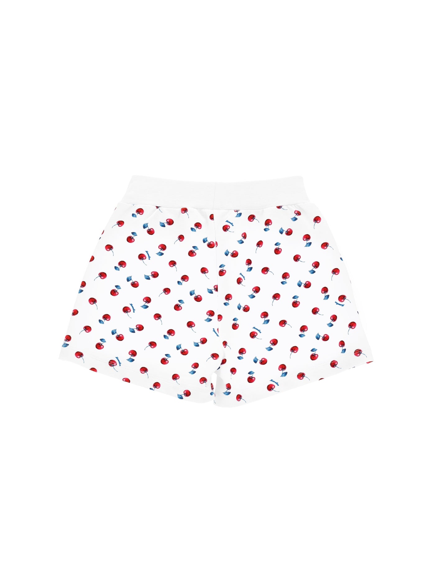 Monnalisa - Cherry print cotton shorts
