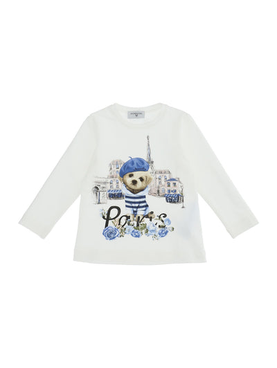 Monnalisa - Paris print t-shirt
