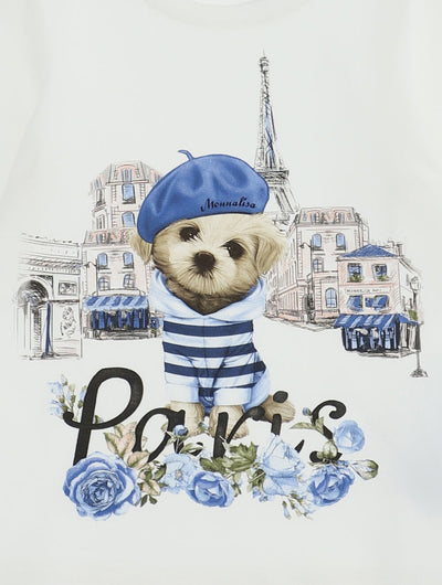 Monnalisa - Paris print t-shirt