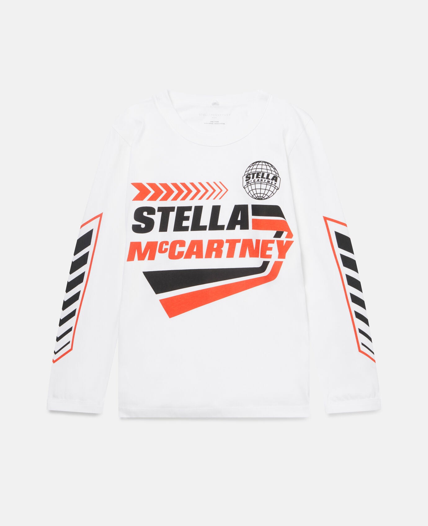 Stella McCartney Kids - Motocross Logo Print Cotton T‐Shirt