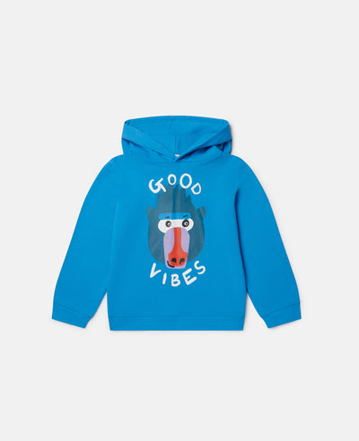 Stella McCartney Kids - Good Vibes Monkey Print Hoodie