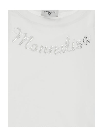 Monnalisa - Logo Jersey Tank Top