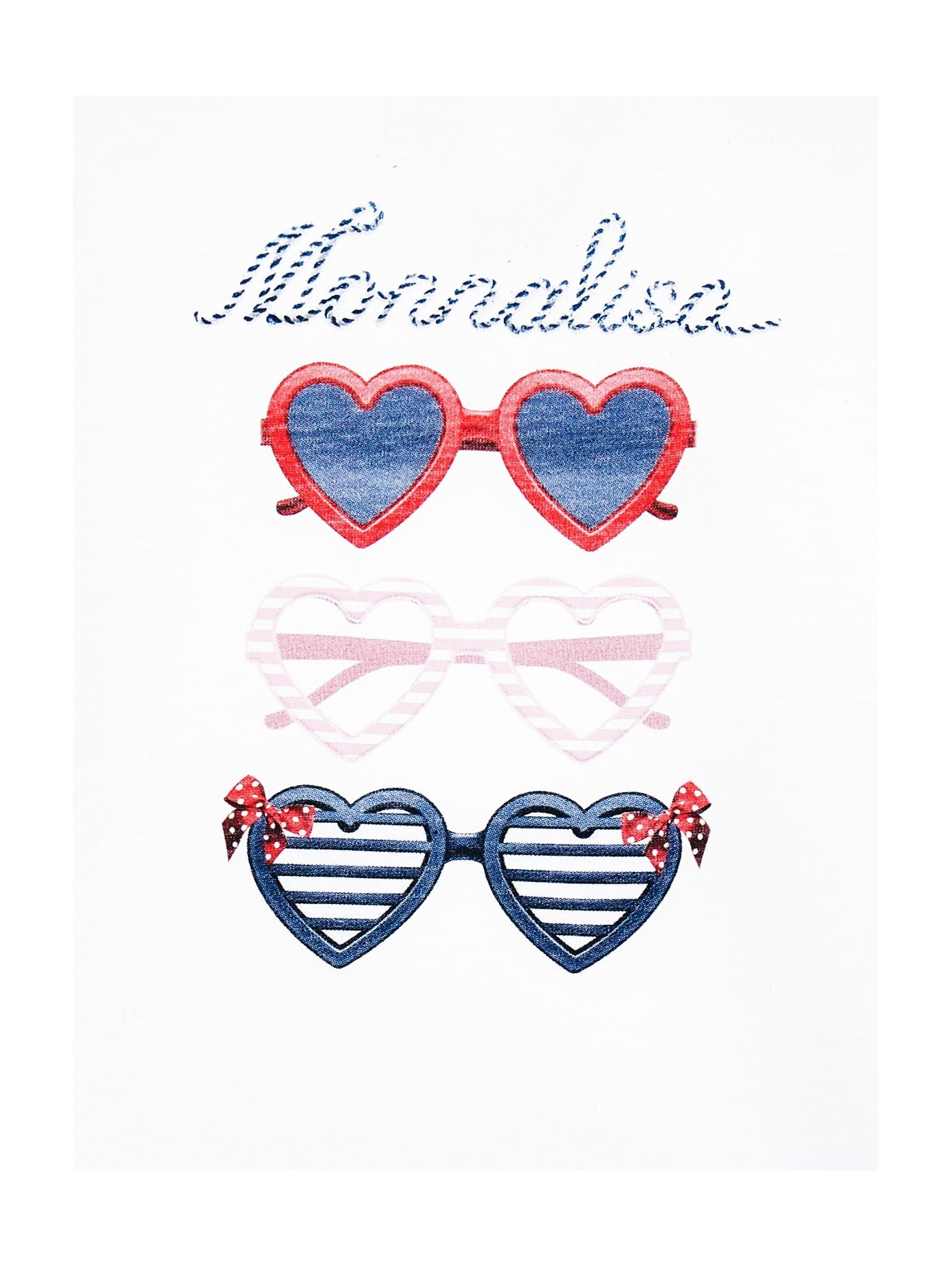 Monnalisa - Glasses print T-shirt