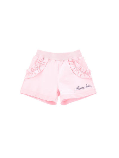 Monnalisa - Fleece shorts with ruffles