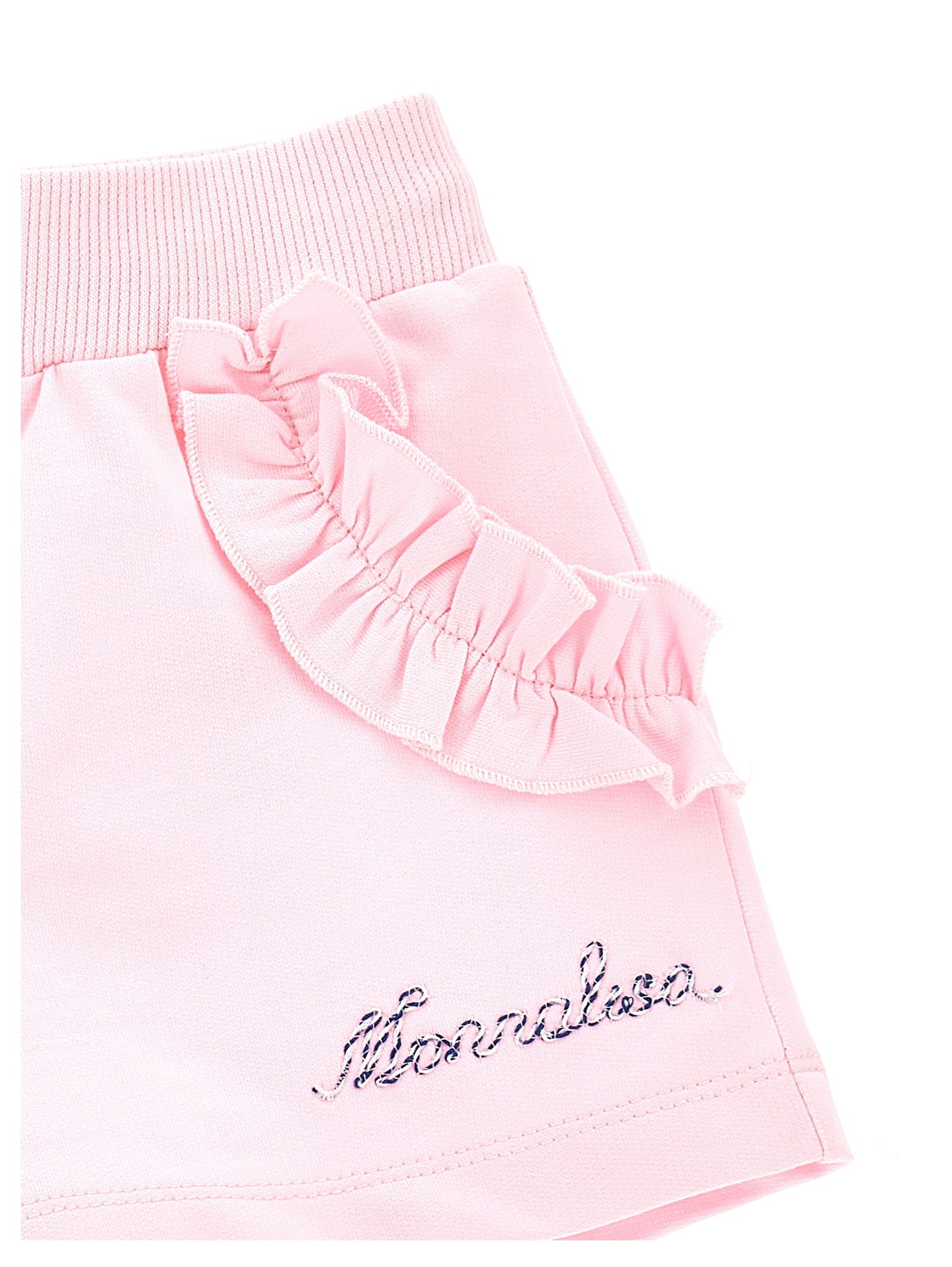 Monnalisa - Fleece shorts with ruffles