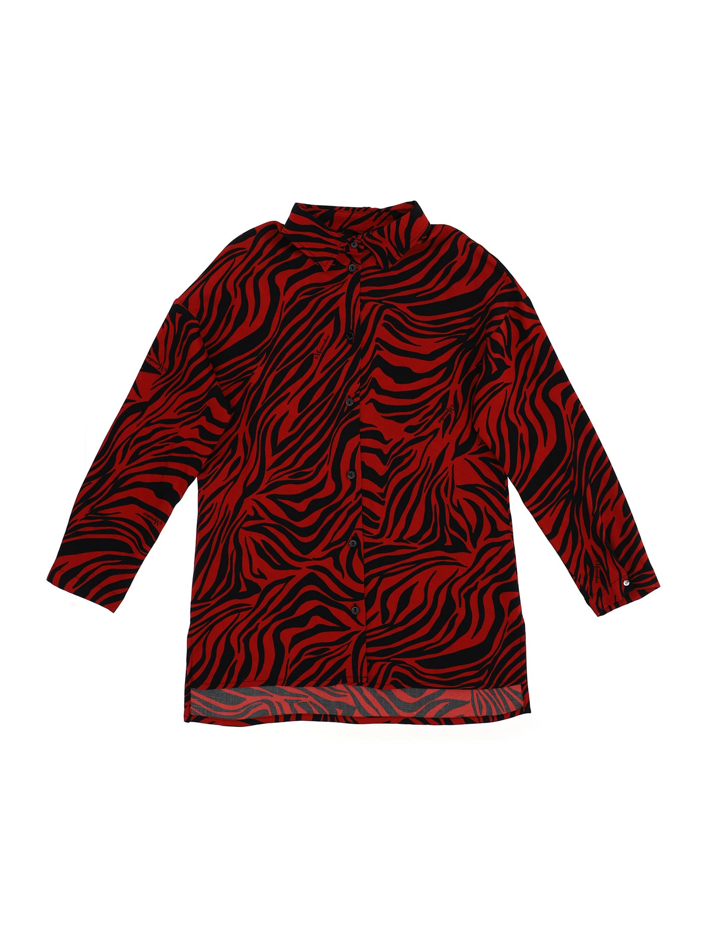 Monnalisa - Zebra print twill shirt