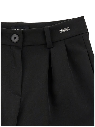 Monnalisa - Crepe shorts with pleats