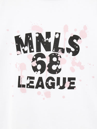 Monnalisa - Jersey T-shirt with MNLS 68