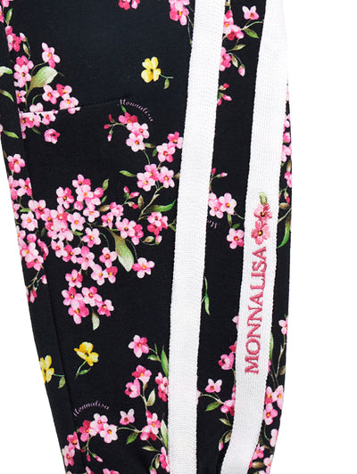 Monnalisa - Flowers fleece jogger