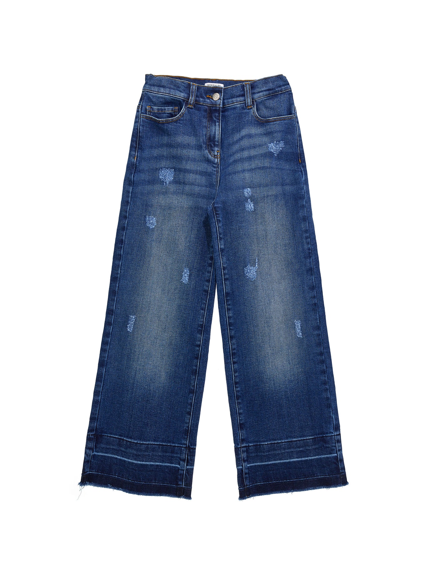 Monnalisa - Jeans with unstitched hems
