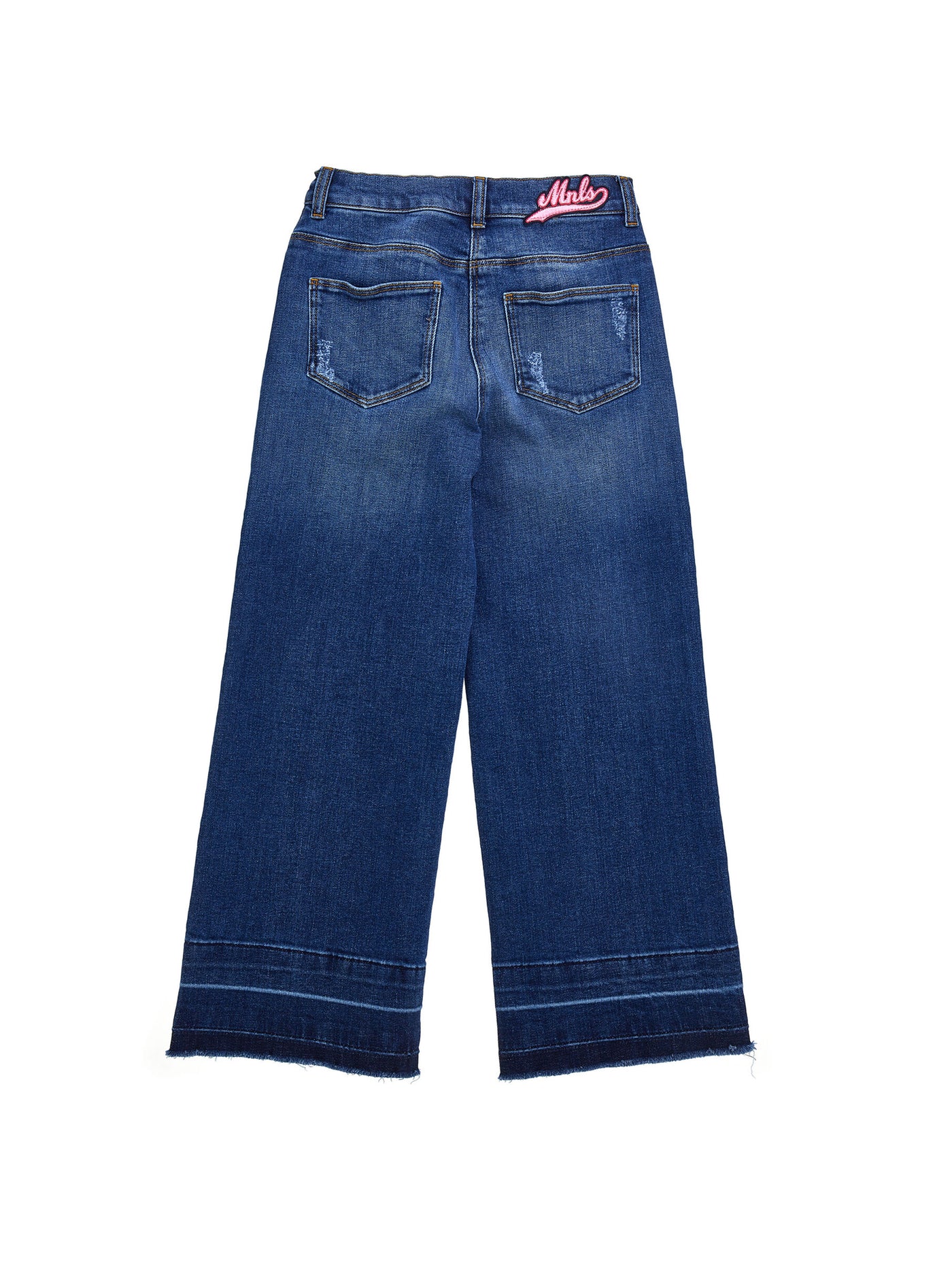 Monnalisa - Jeans with unstitched hems