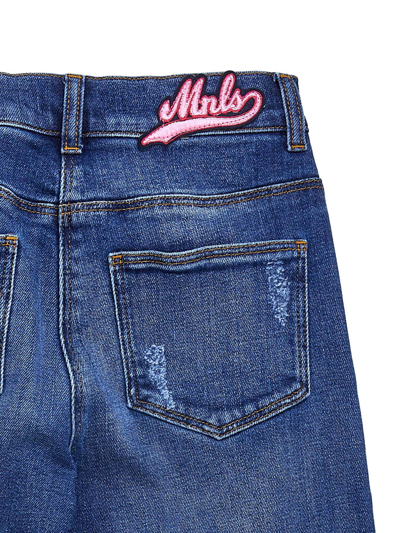 Monnalisa - Jeans with unstitched hems