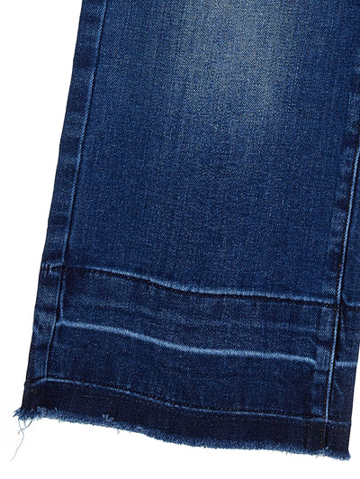 Monnalisa - Jeans with unstitched hems