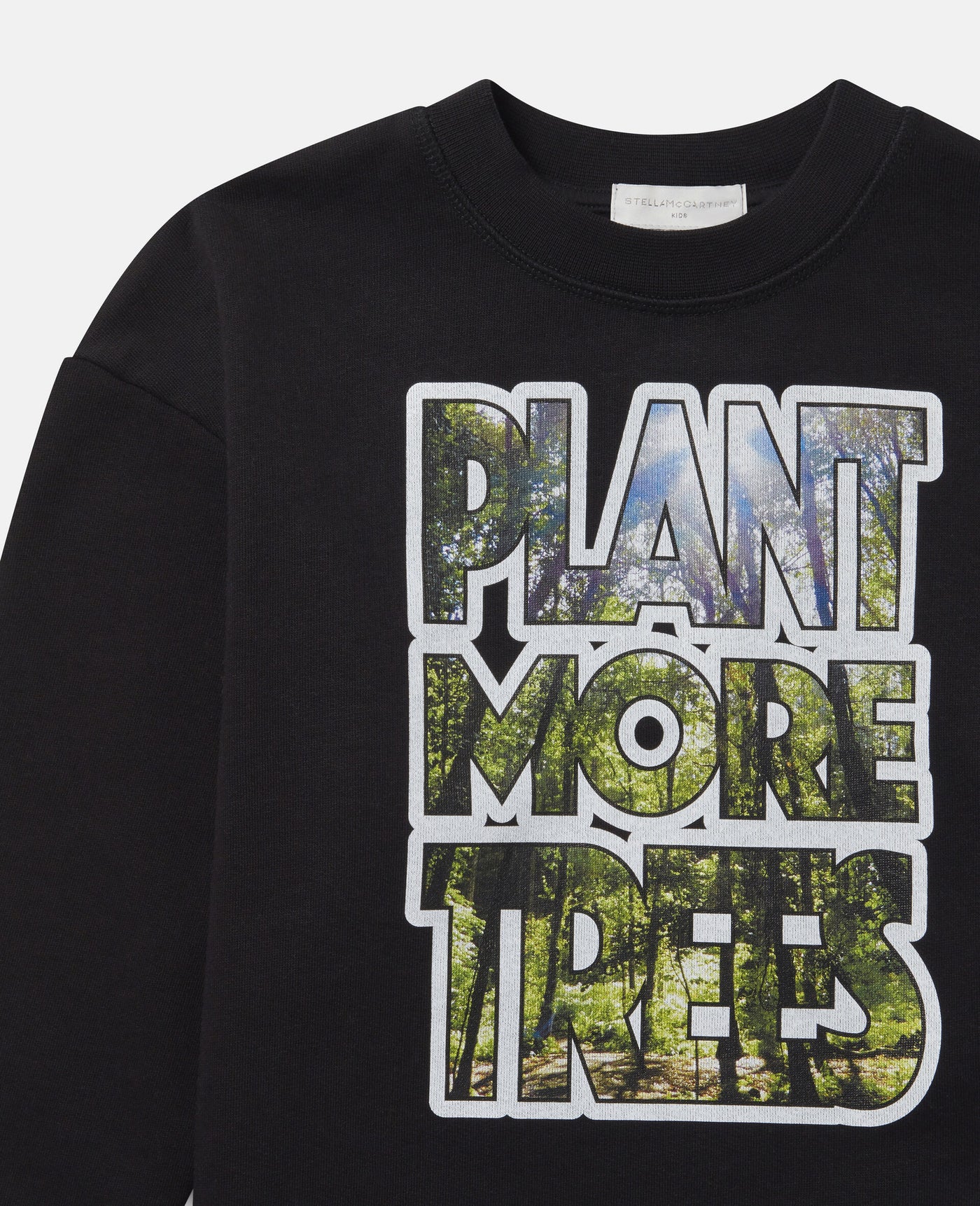 Stella McCartney Kids - Oversized 'Plant More Trees' Fleece Sweatshirt