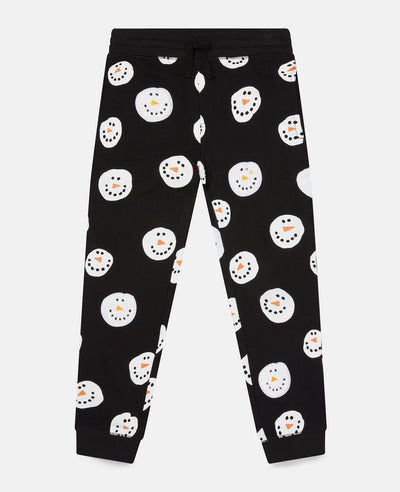 Stella McCartney Kids - Snowman Print Cotton Fleece Tracksuit