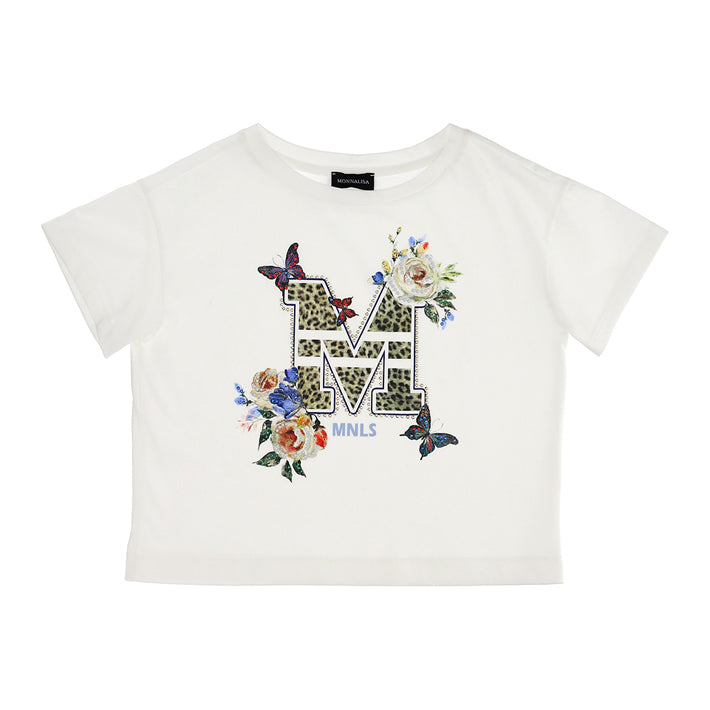 Monnalisa - Jersey t-shirt with print