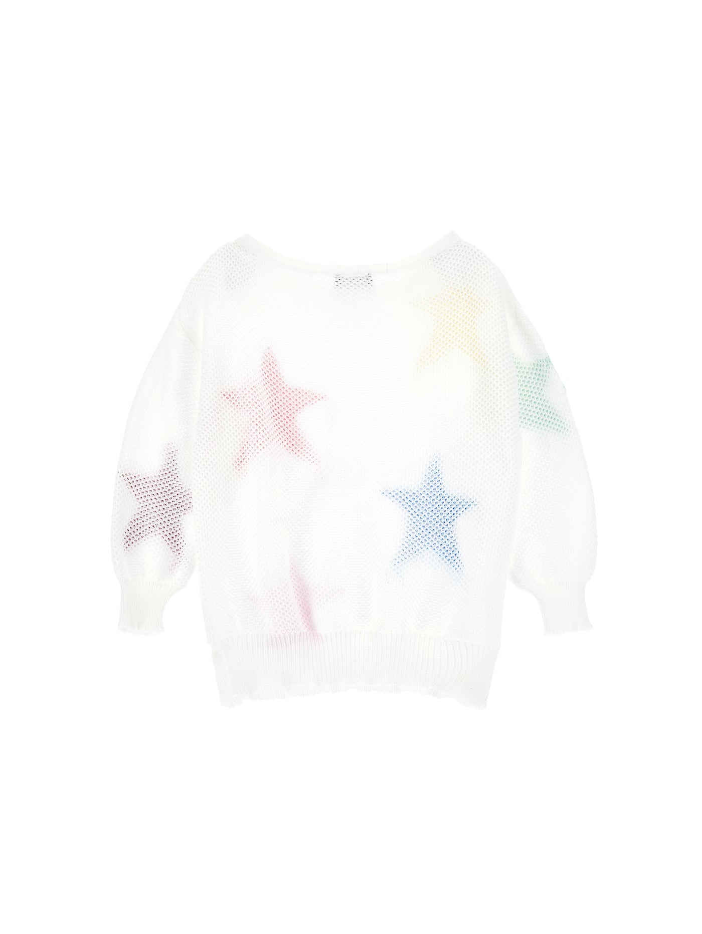 Monnalisa - Maxi star cotton pullover