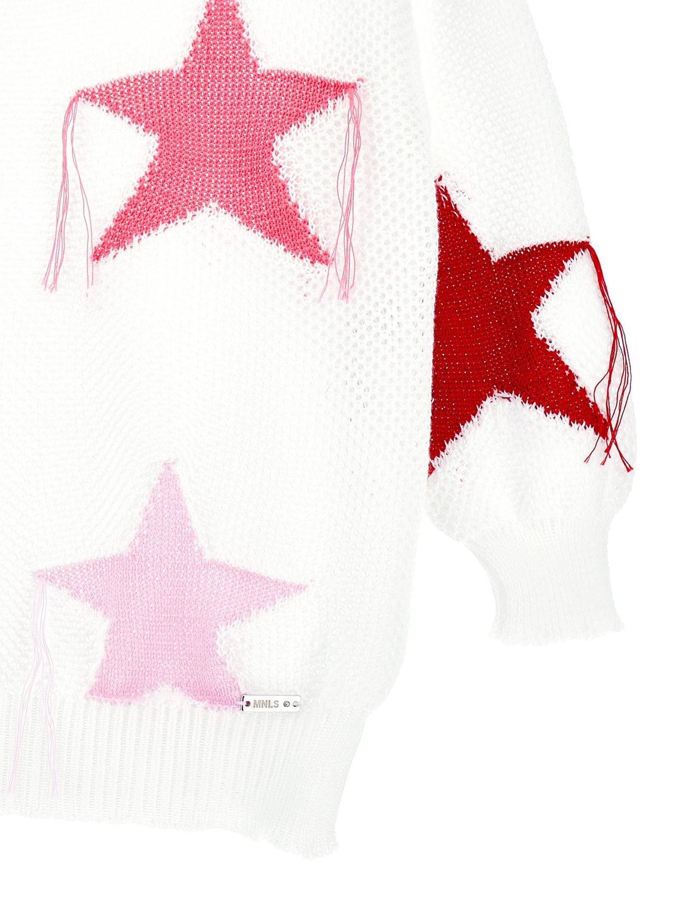 Monnalisa - Maxi star cotton pullover
