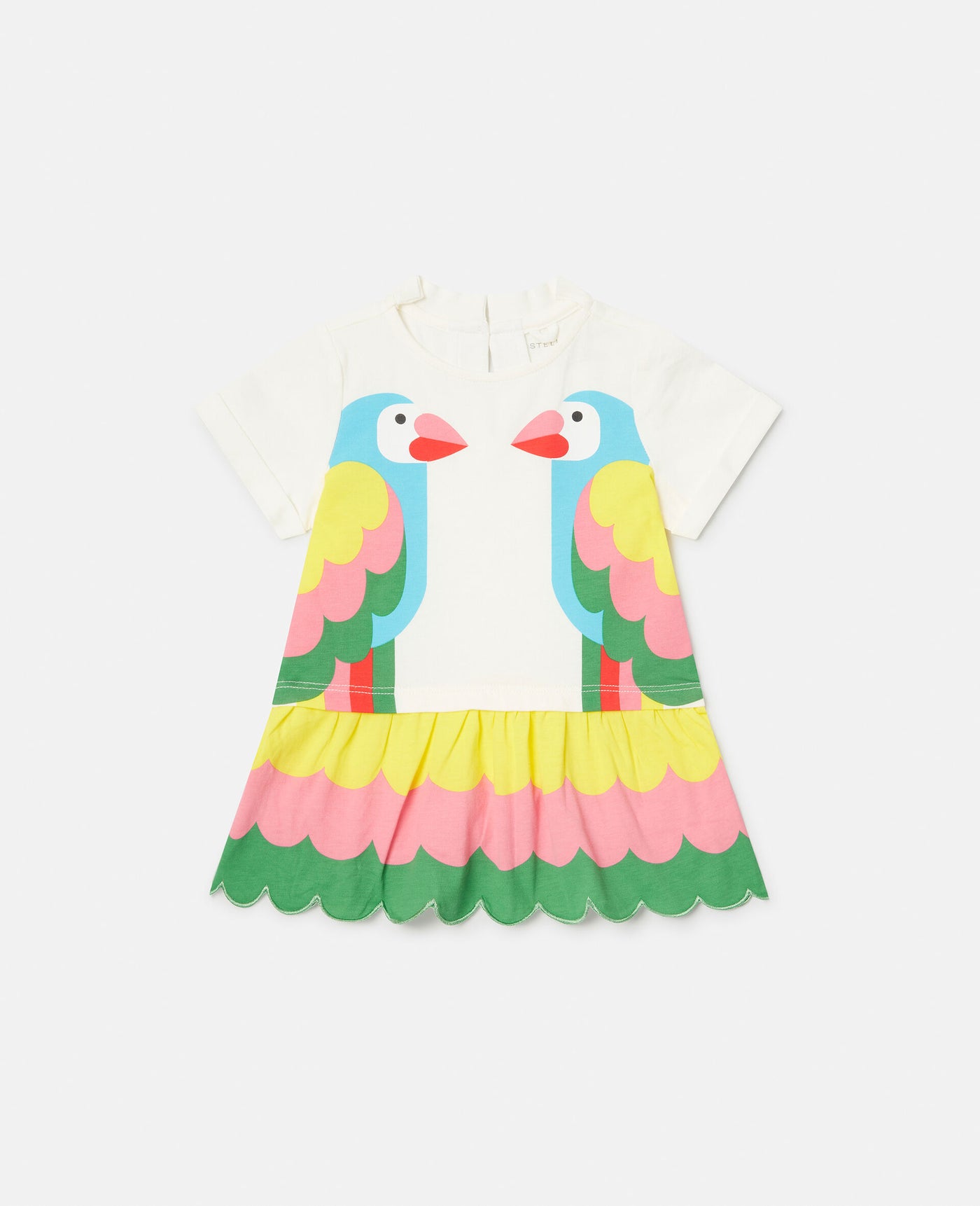 Stella McCartney Kids - Double Parrot Print T-Shirt Dress