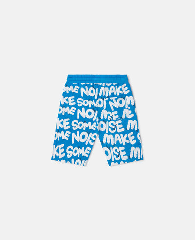 Stella McCartney Kids - 'Make Some Noise' Sweat Shorts