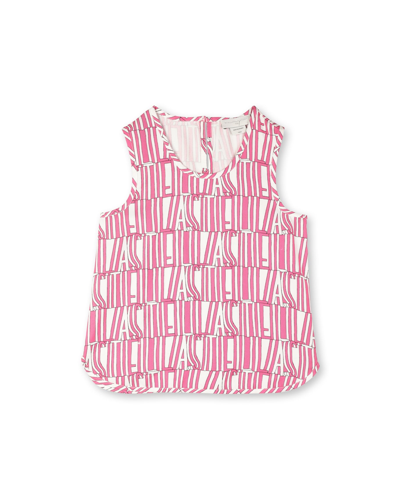 Stella McCartney - Pink Stella Type Tencel Top