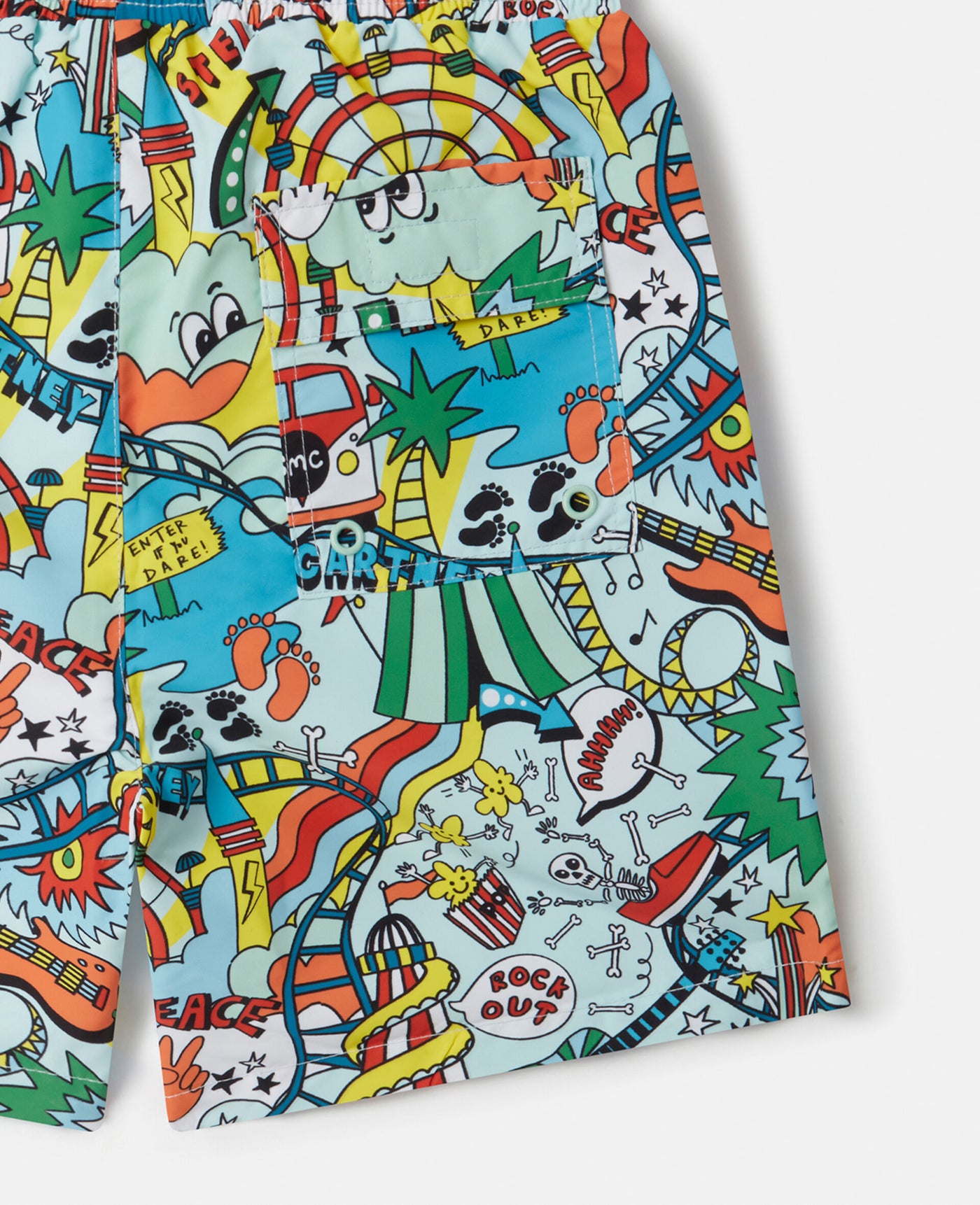 Stella McCartney Kids - Rollercoaster Print Swim Shorts