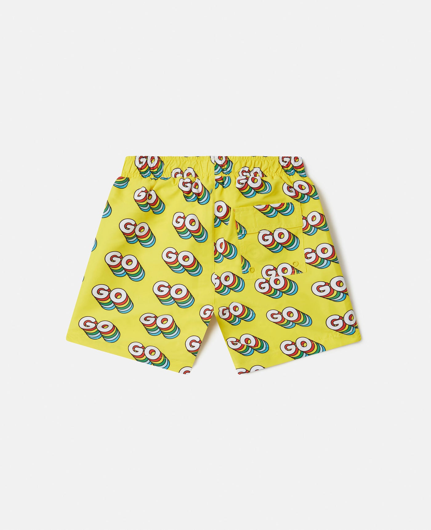 Stella McCartney Kids - 'Go' Print Swim Shorts