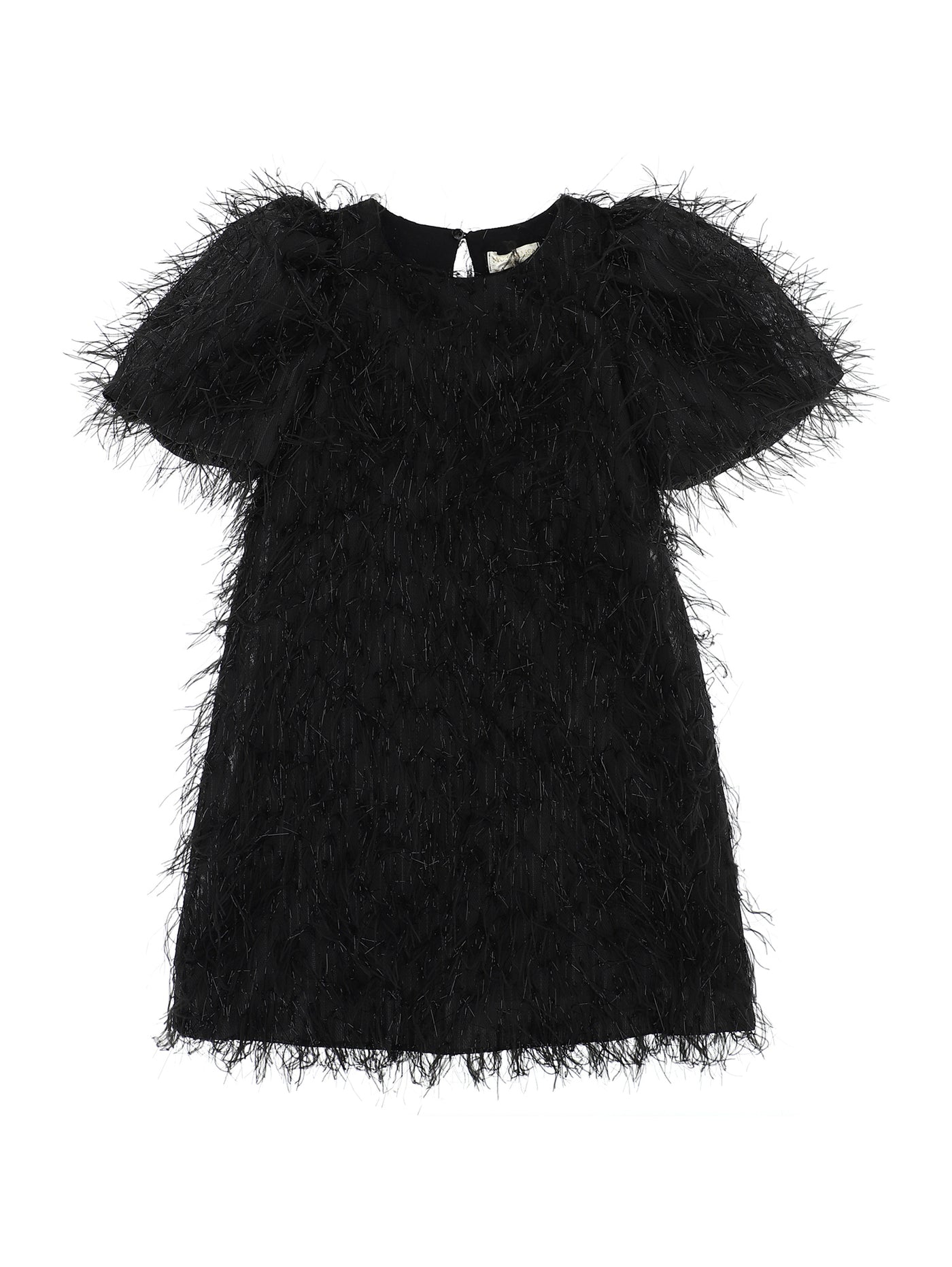 Monnalisa - Lamé & organza dress