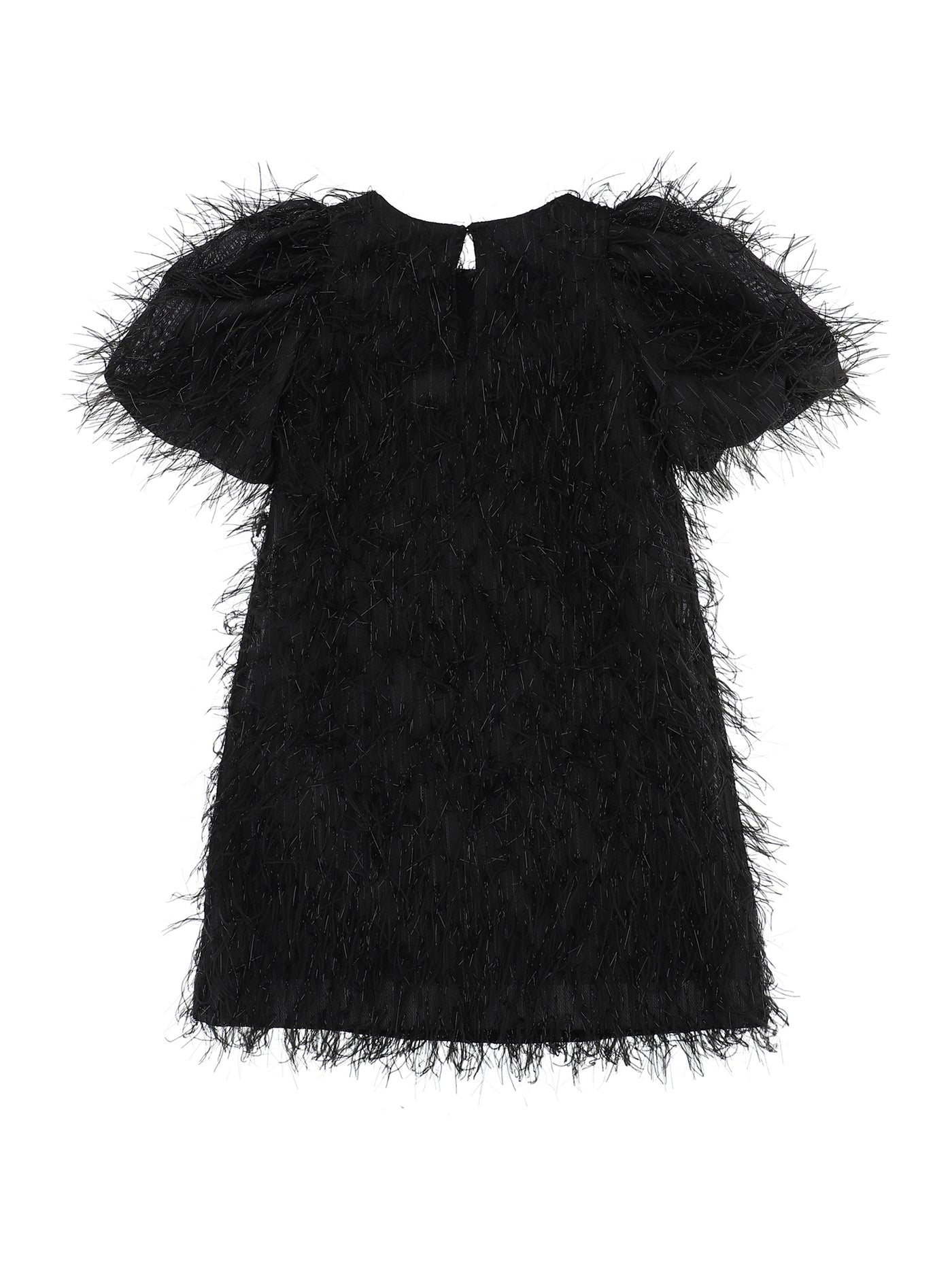 Monnalisa - Lamé & organza dress