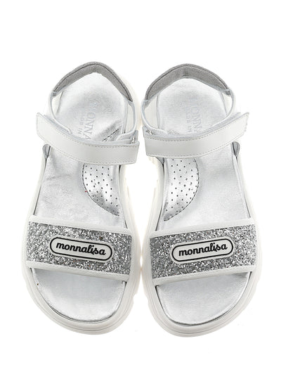 Monnalisa - Gliterry chunky sole sandals