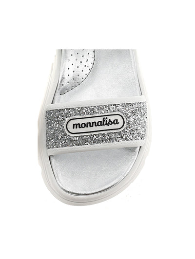 Monnalisa - Gliterry chunky sole sandals