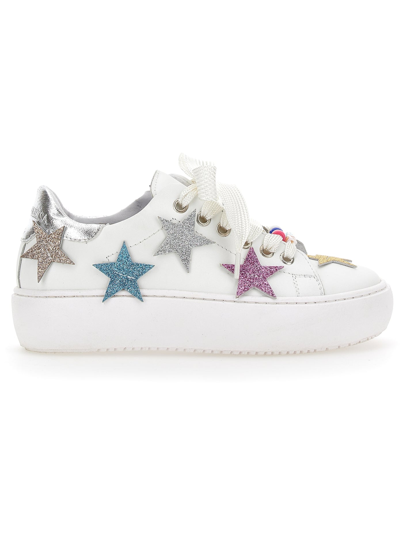Monnalisa - Leather sneakers with stars