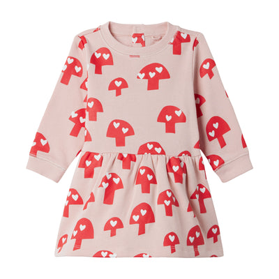 Stella McCartney Kids - Cotton Fleece Mushroom Print Dress