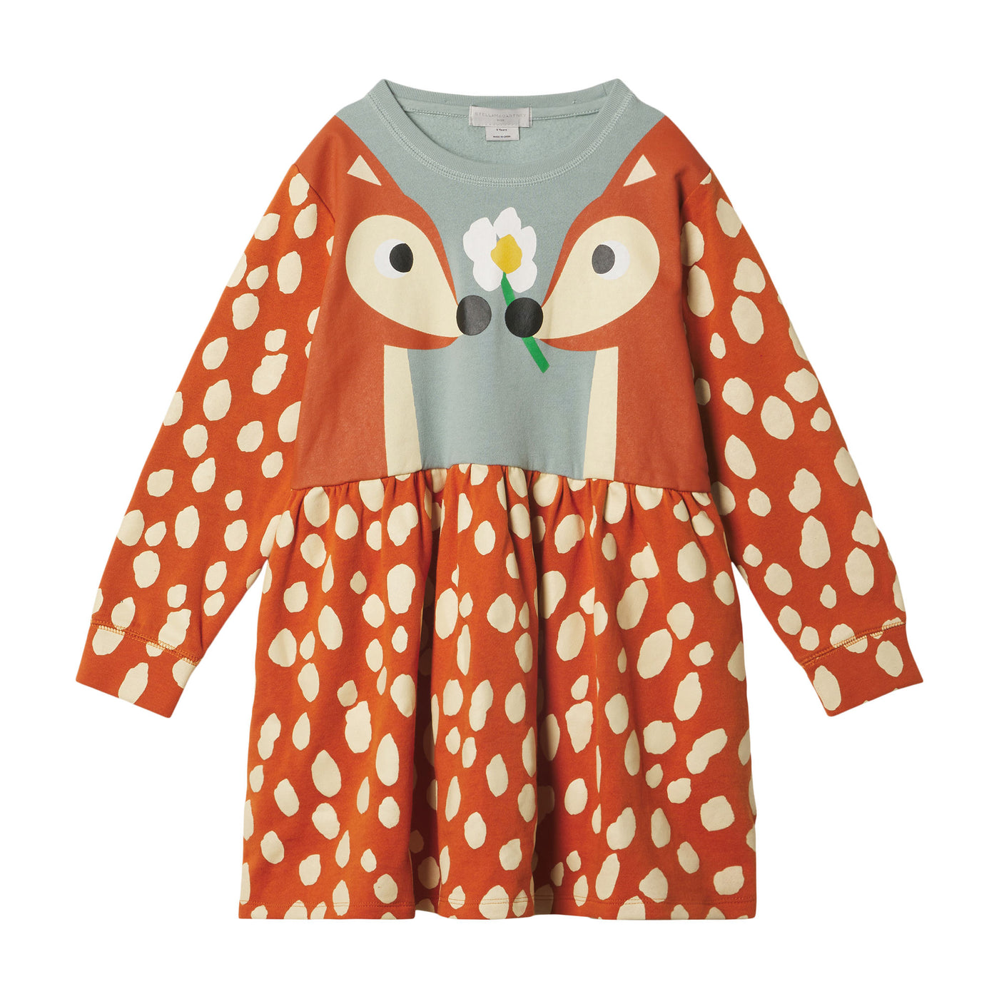 Stella McCartney Kids - Multicolor dress with deer and flower