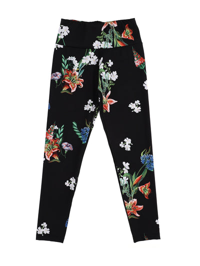 Monnalisa - Practical jersey leggings with flowers