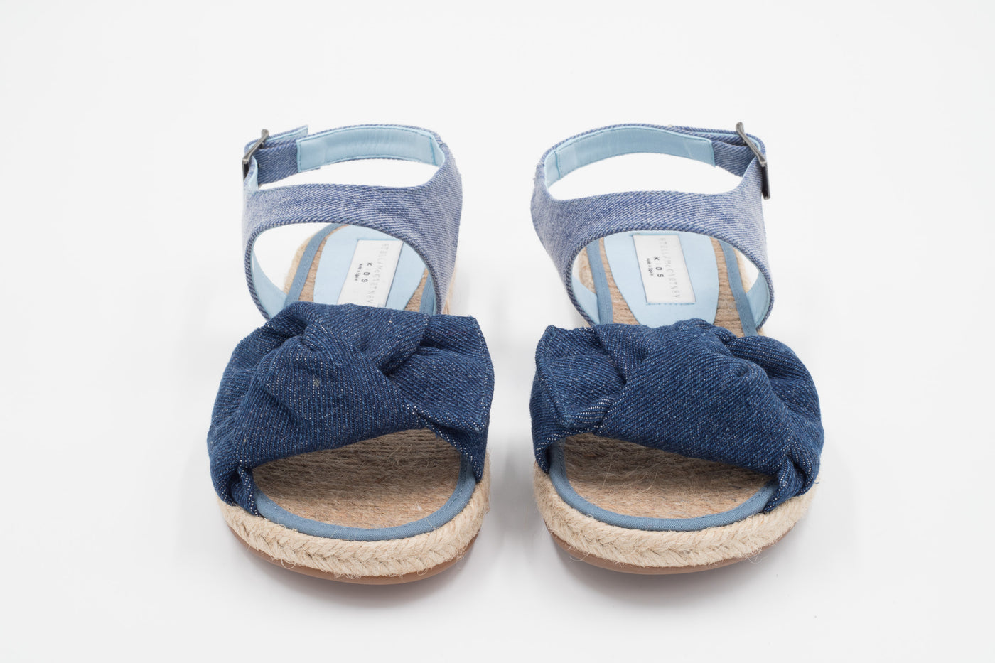 Stella McCartney - Blue Sandal with Denim Bow