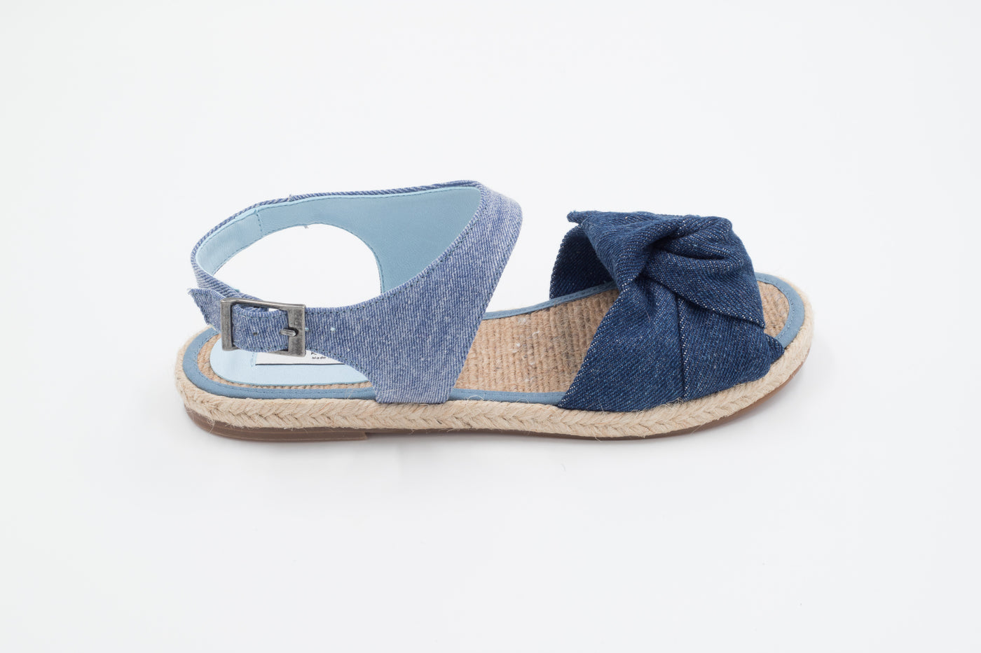 Stella McCartney - Blue Sandal with Denim Bow