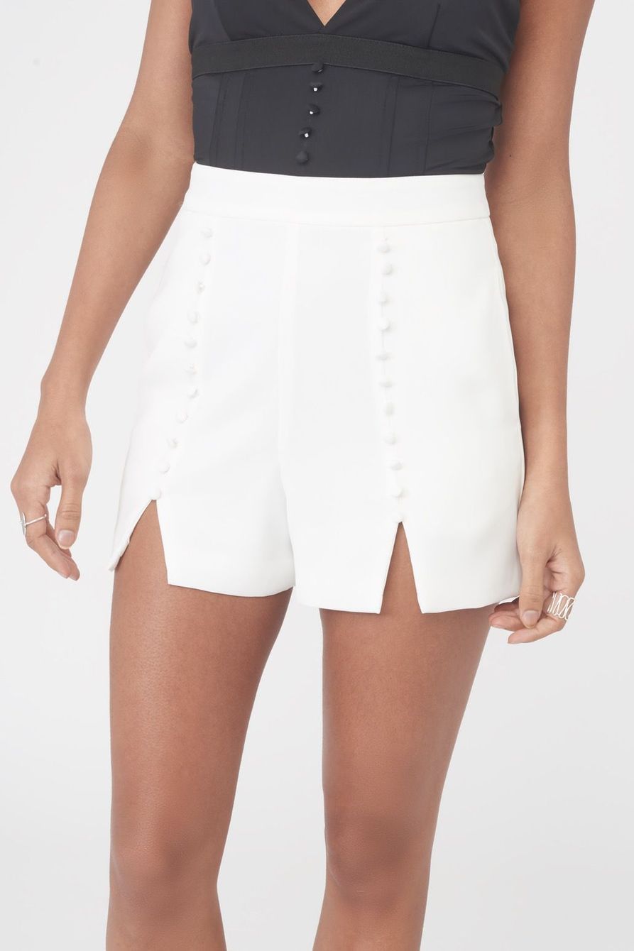 Lavish Alice - Button detail shorts