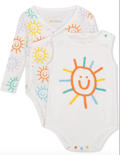 Stella McCartney Kids - Sun-print cotton babygrow set
