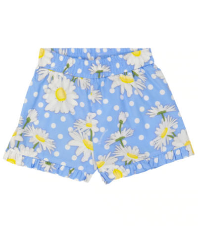 Monnalisa - Poplin shorts with daisy print