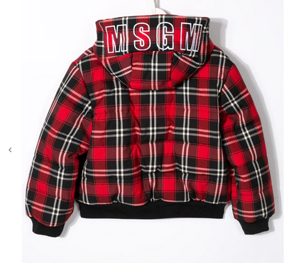 MSGM Check Print Bomber