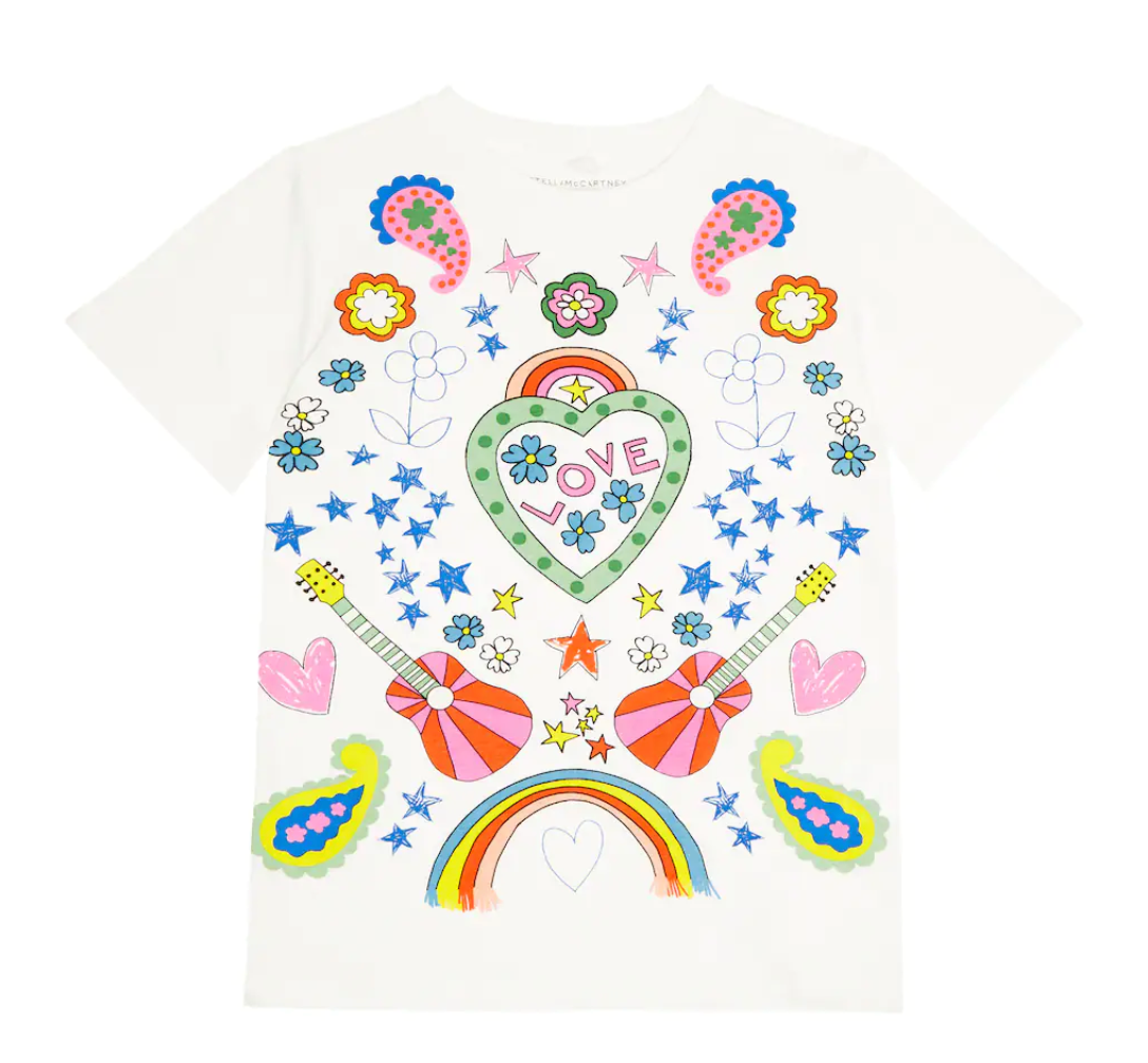 Stella McCartney Kids - Cotton T-shirt paisly print