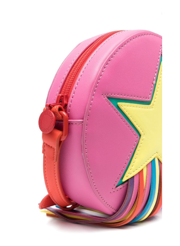 Stella McCartney Kids - Rainbow-fringe star-patch bag