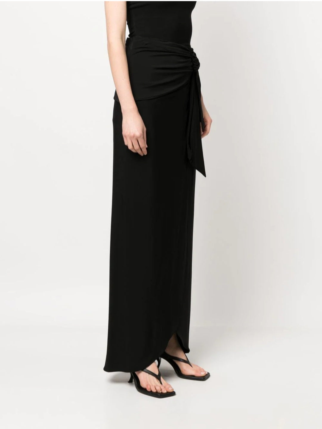 Federica Tosi asymmetric gathered maxi skirt