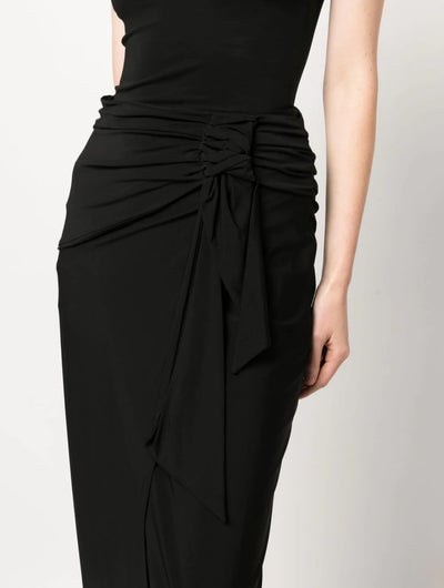 Federica Tosi asymmetric gathered maxi skirt