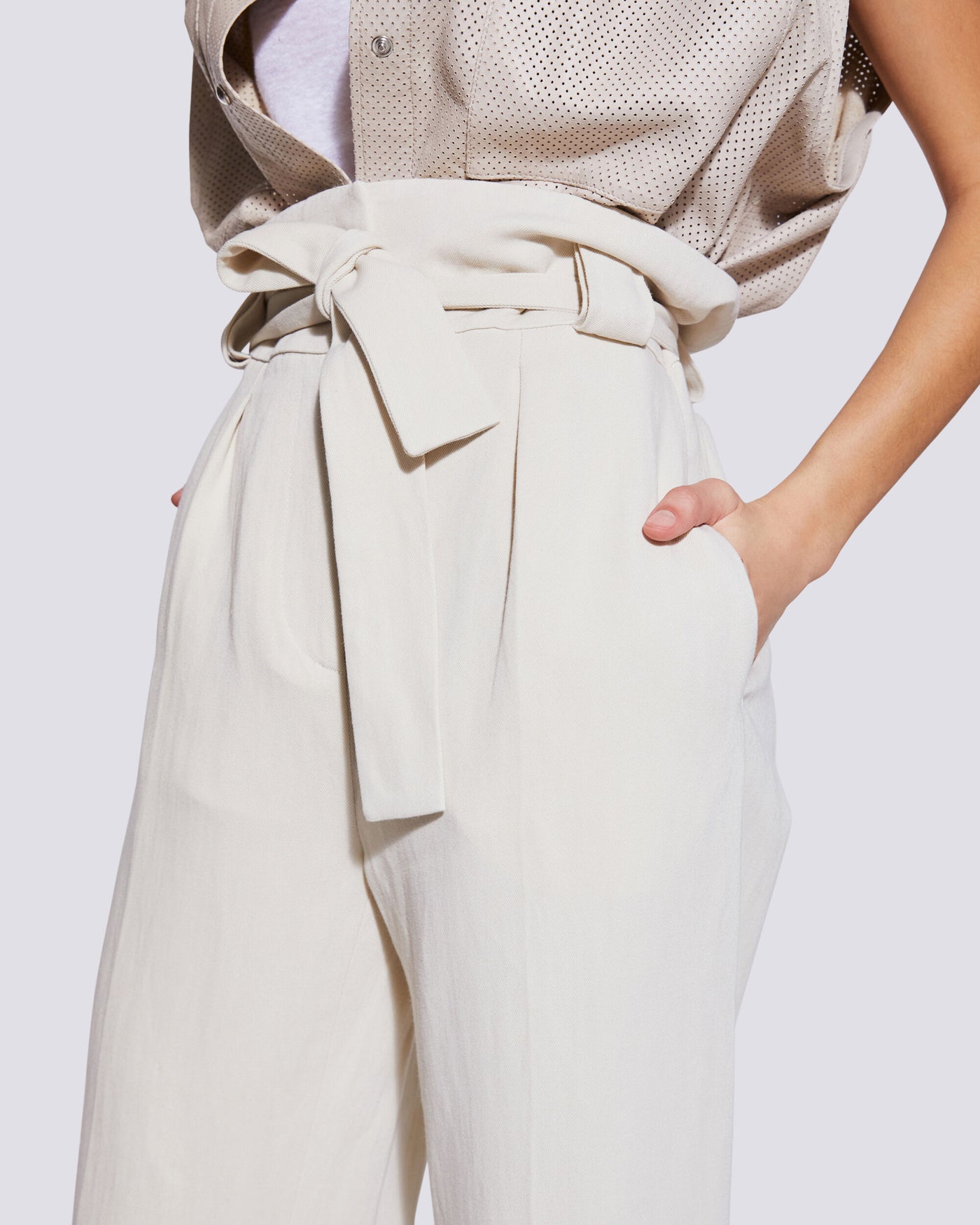 Iro Paris -  Apollonia Belted Wide Leg Trousers